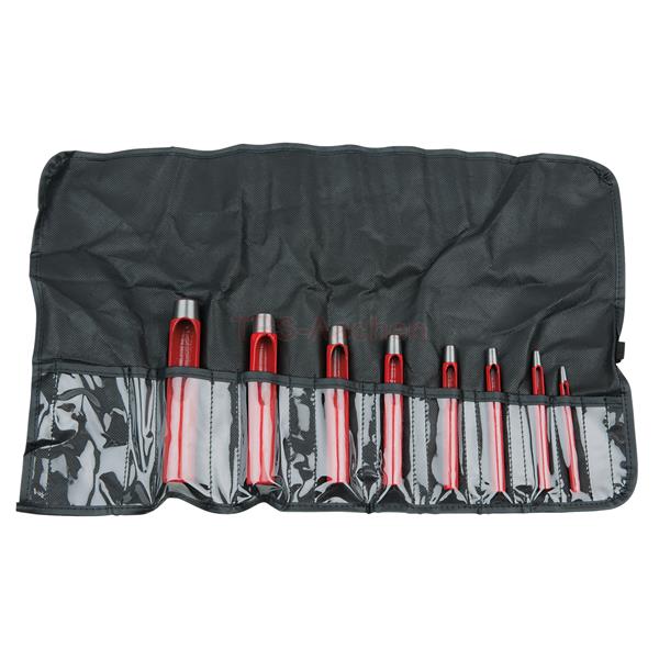 KS-Tools 129.2109 Round hole punch set, 8 pcs 