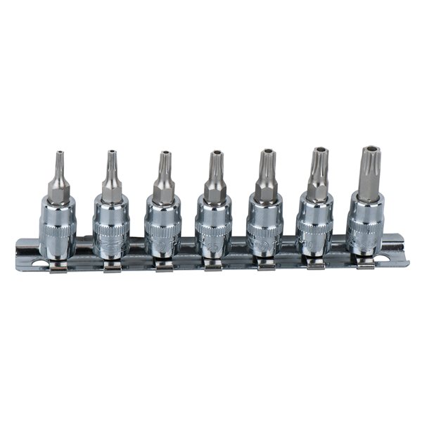 KS-Tools 918.1460 1/4" CHROME+ Bit-Stecknuss-Sat 