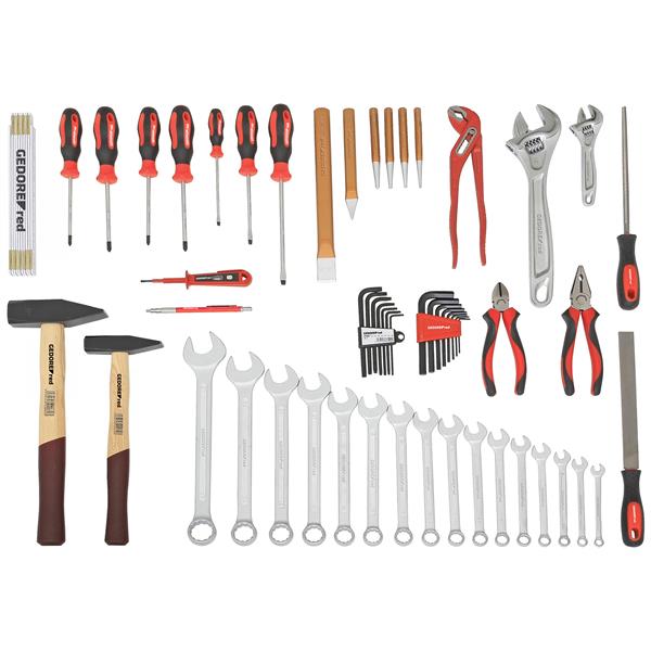 Gedore red R21000059 Tool set ALLROUND loose 59pcs 