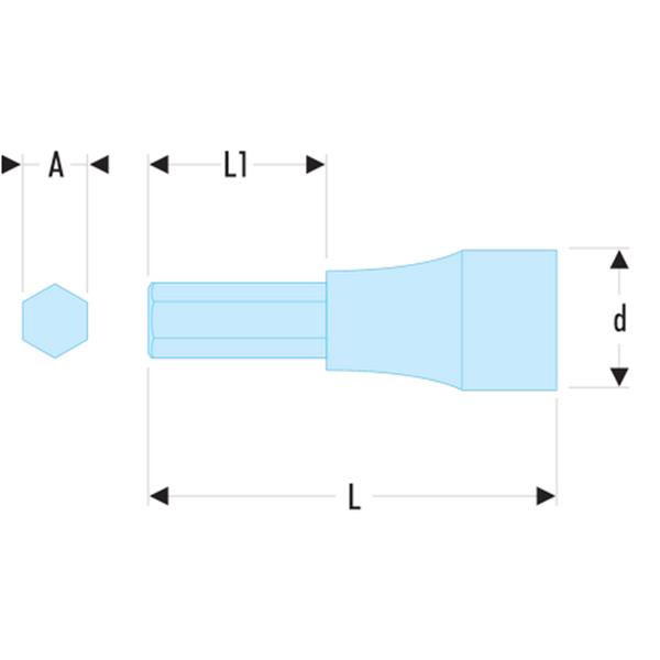 Facom JT.6 3/8" Innensechskant-Einsatz 6 mm Angebot