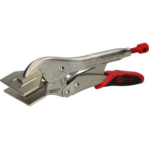 KS-Tools 115.2076 Breitmaul-Flachbacken-Gripzange mit Easy-Release, 205mm