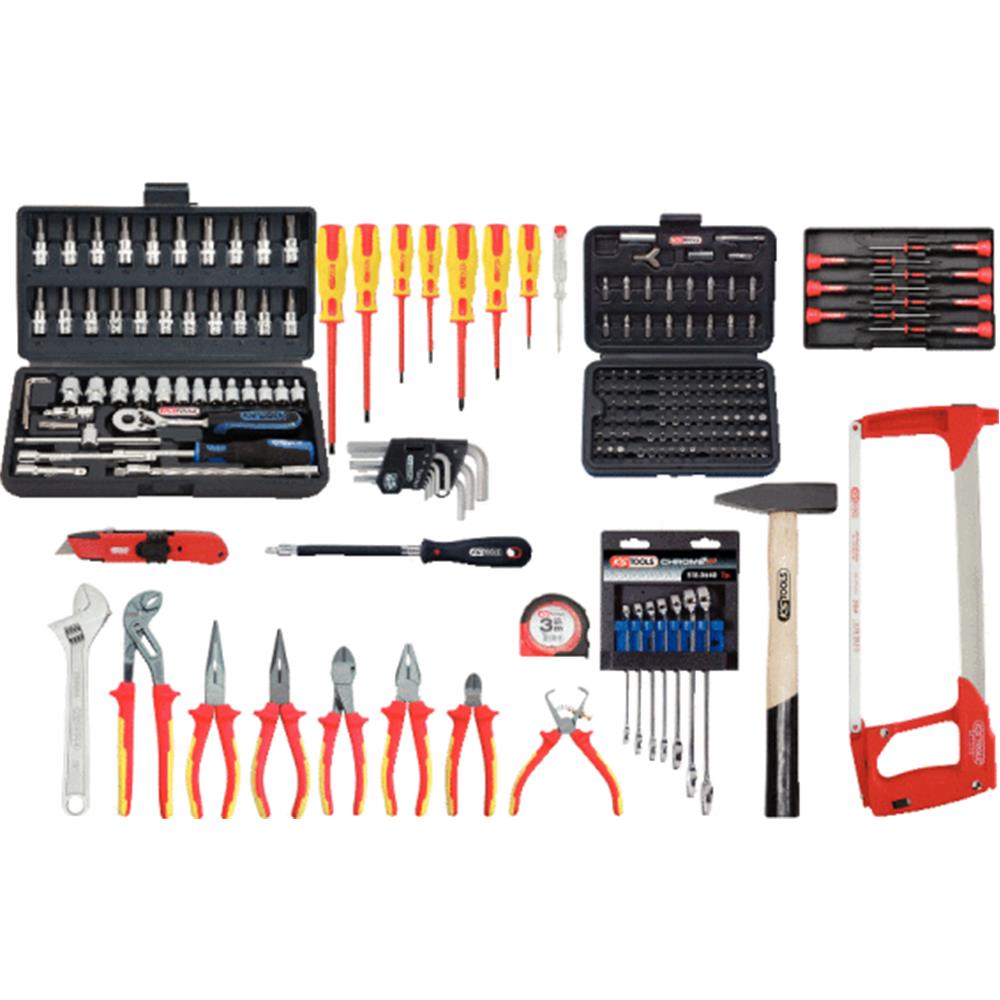 KS-Tools 117.0195 Electricians max tool kit, 195 p cs