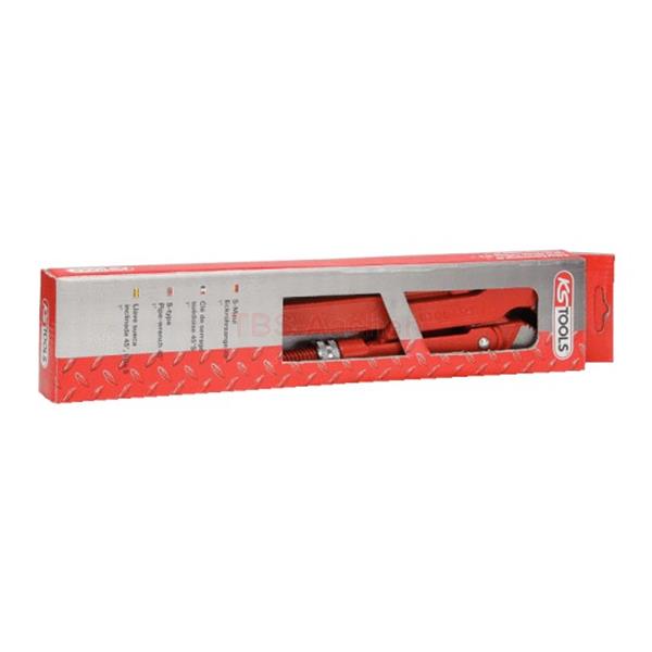 KS-Tools 113.0500 Swed. pattern pipe wrench 45°ang led,1/2"