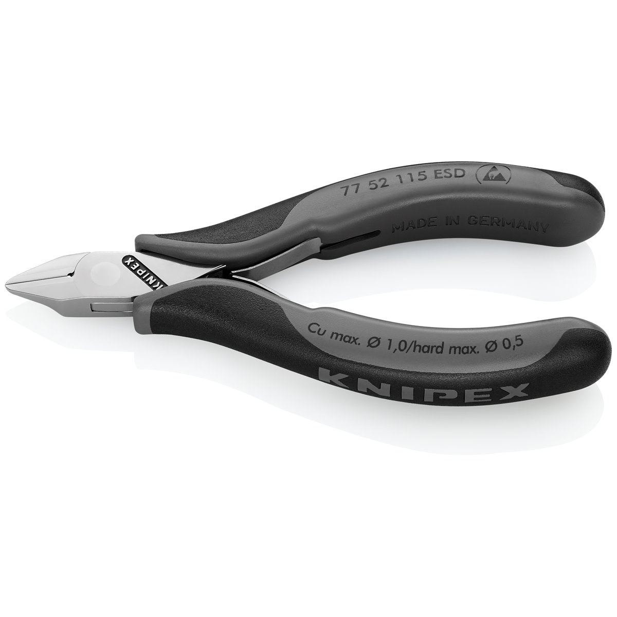 Knipex 77 52 115 ESD Elektronik-Seitenschneider 