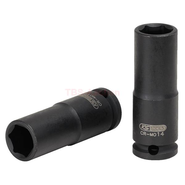 KS-Tools 515.1443 Hexagon impact socket, deep, 90m m long, 3/4", 43mm