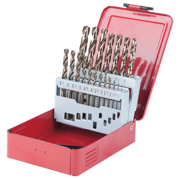 KS-Tools 330.3610 HSS-G Co 5 Spiralbohrer-Satz,19- 