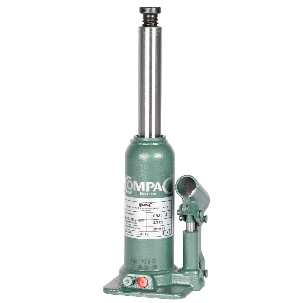 Compac CBJ 3 Bottle jack, 3 Ton 