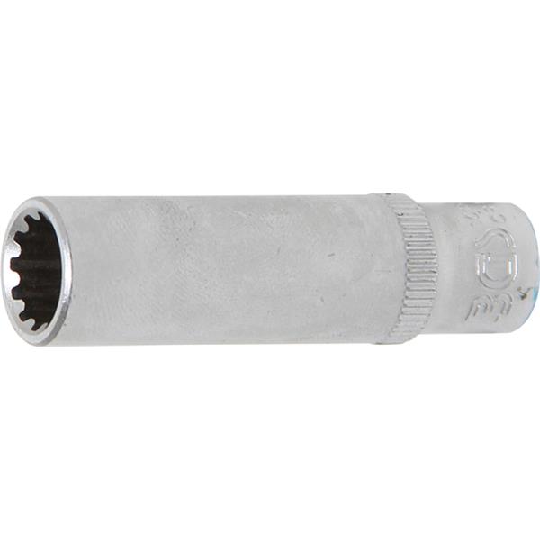 BGS 10159 Steckschlüssel-Einsatz Gear Lock, tief, Antrieb Innenvierkant 6,3 mm (1/4"), SW 9 mm