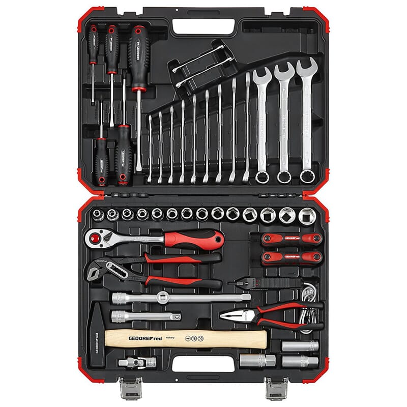 Gedore red R69003061 1/2" Steckschlüssel-Satz 61t. Auto-Universal