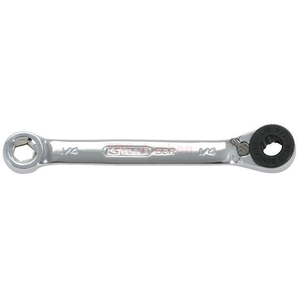 KS-Tools 503.4691 GEARplus mini reversible ratchet ing spanner 1/4"x1/4"