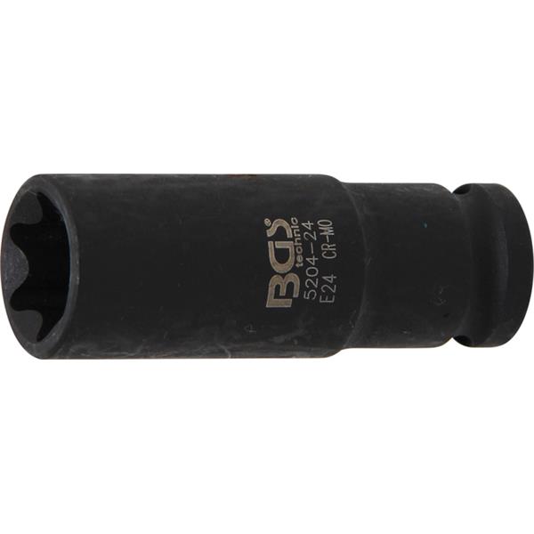 BGS 5204-24 Impact Socket E-Type, deep, 12.5 mm (1 /2") Drive, E24