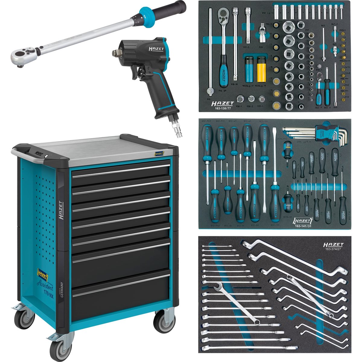 Hazet 179NX-7/137 Tool trolley with 137-pcs tool set