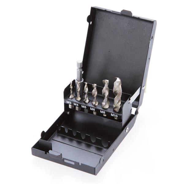 BGS 1926 HSS-G Drill / Tap and Die Set, 7 pcs 