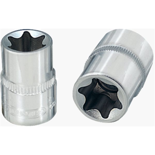 KS-Tools 918.1585 1/4" CHROME+ TX-E-Stecknuss,E7 