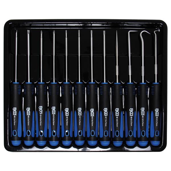 BGS 8833 Precision Screwdriver and Hook Set, 12 pc s.