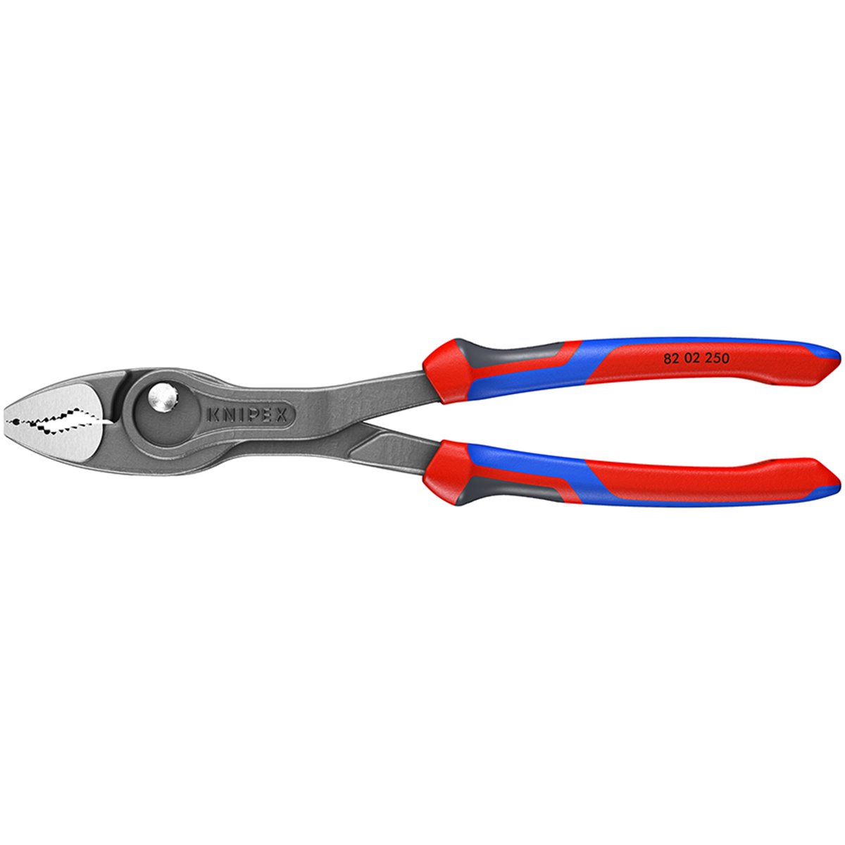 Knipex 82 02 250 TwinGrip Front and side gripping plier with comfort handles grey atramentized 257 m