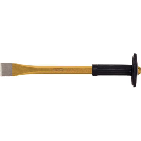 KS-Tools 162.0226 Bricklayers chisel with hand gri p, 8 point, 33x500mm