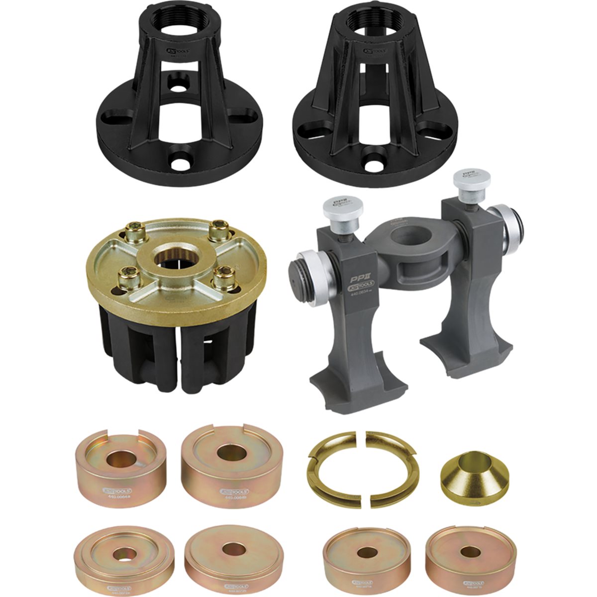 KS-Tools 440.0640 Universal tool set compact wheel bearing assembly, pressing out drive shafts 20pcs