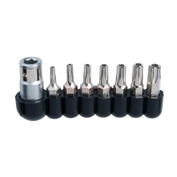KS-Tools 911.1480 1/4" Bit-Satz 5stern m.Bohrung 