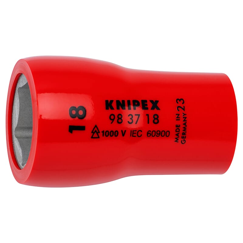 Knipex 98 37 18 Steckschlüsseleinsatz 3/8 SW18