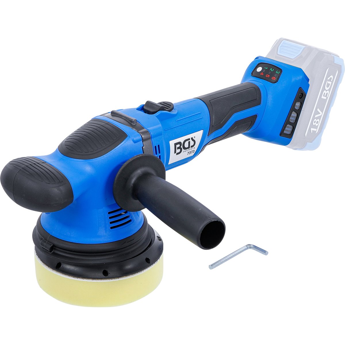 BGS 7373 Cordless Eccentric Polisher, brushless, 1 8 V, without rechargeable Battery