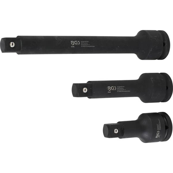 BGS 8840 Impact Extension Bar Set, external/intern al square 20 mm (3/4"), 3 pcs.