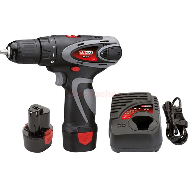 KS-Tools 515.3536 Cordless drill machine, 24Nm, 1. 870 r.p.m. 10,8V, with 2 batteries and 1 charger