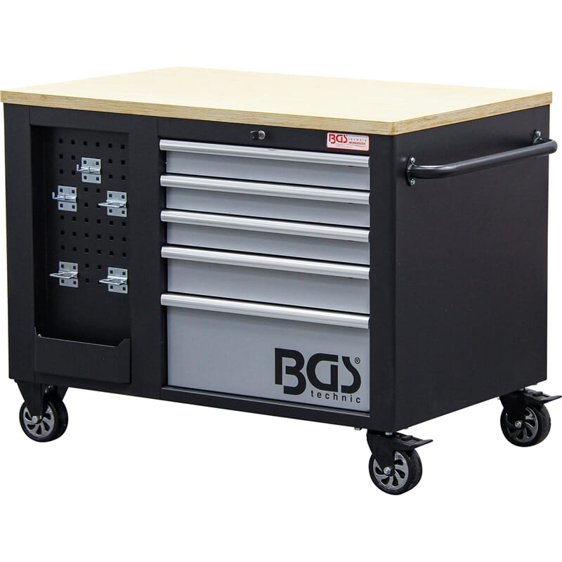 BGS 4199 Workshop Trolley, 2x 5 Drawers, 1 Cabinet , empty