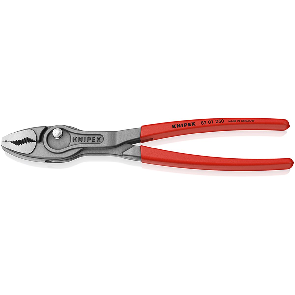 Knipex 82 01 250 TwinGrip Front and side gripping plier covered with non-slip plastic grey atramenti