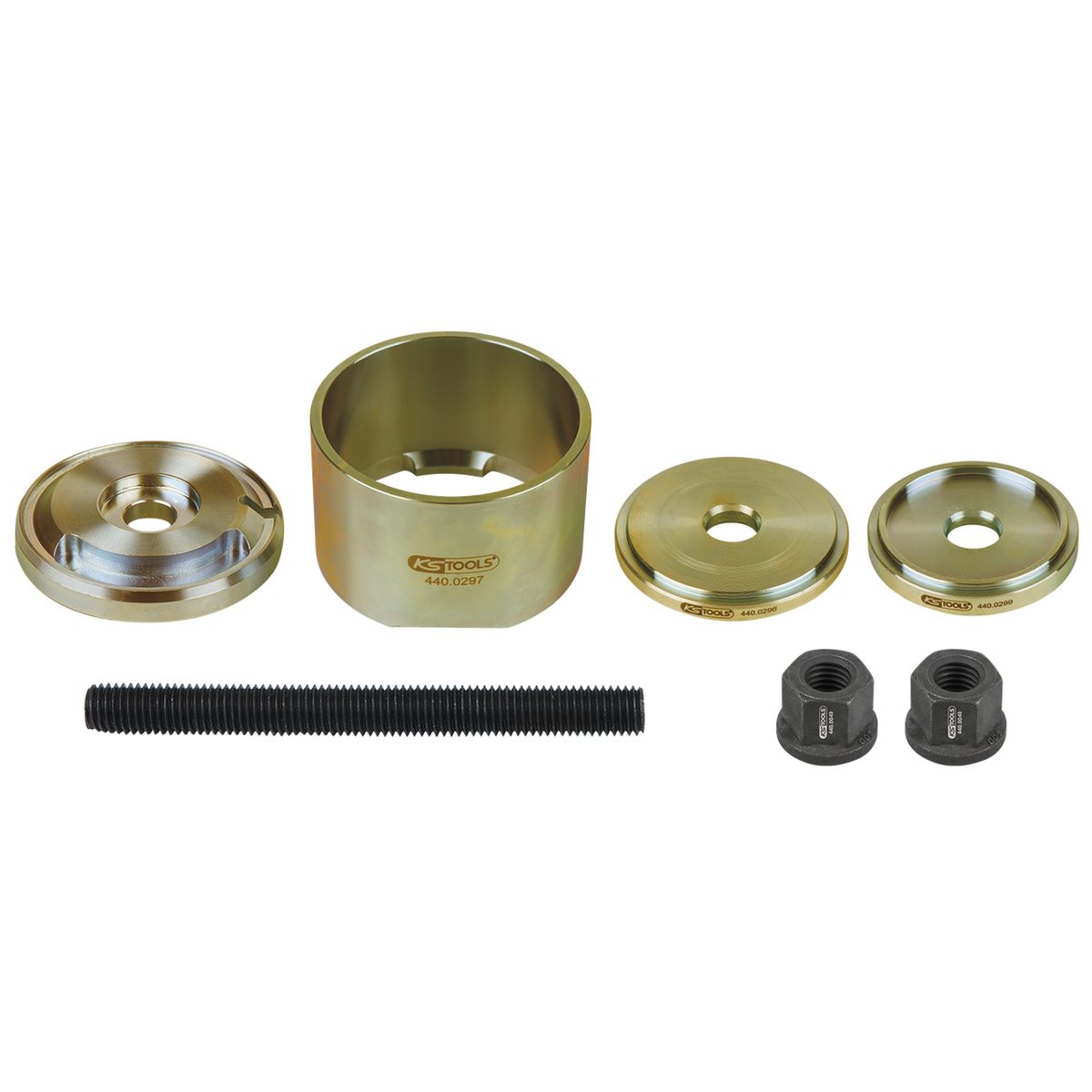 KS-Tools 440.0295 Silentlagerwerkzeug-Satz, 7-tlg. , für Volkswagen/Audi/Seat/Skoda