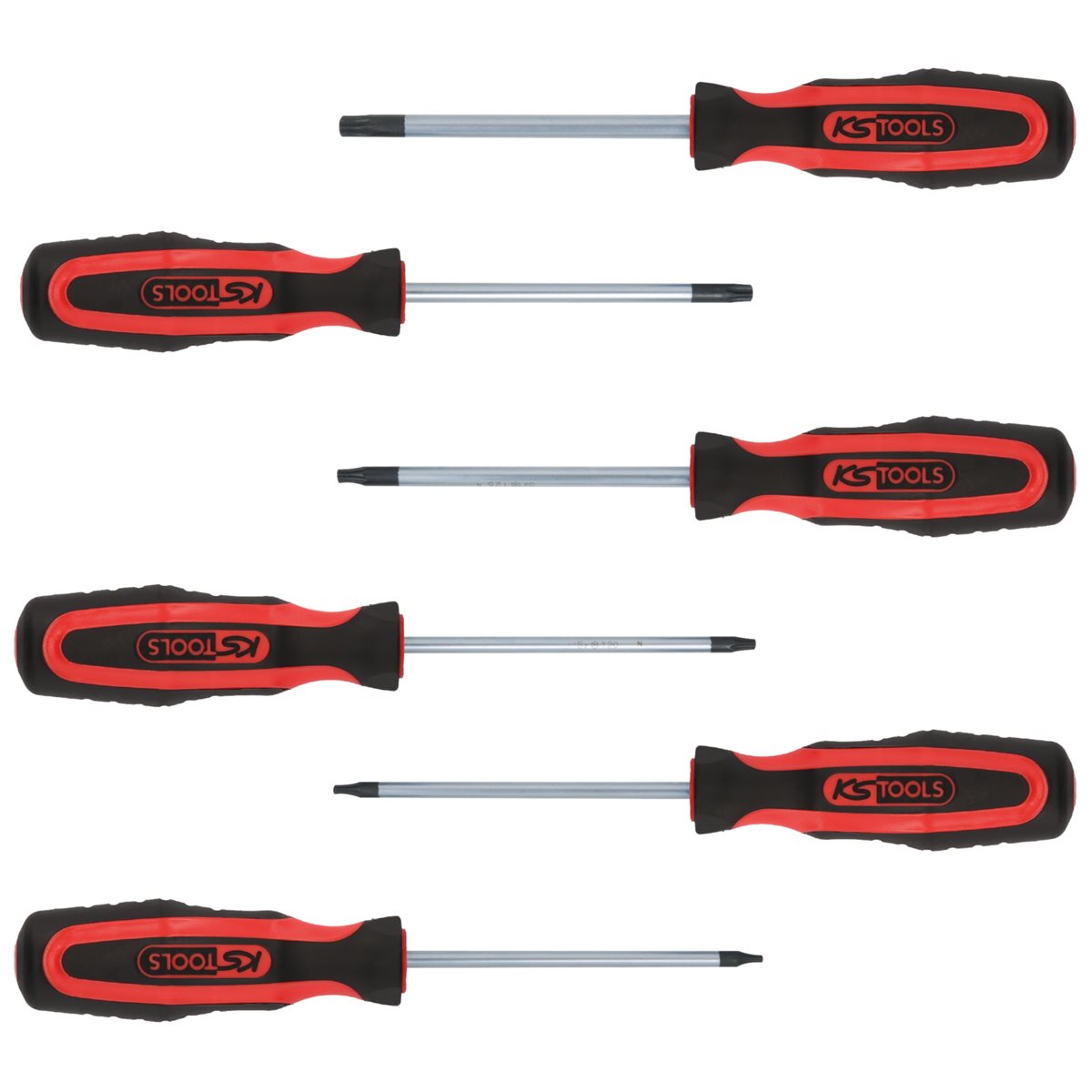 KS-Tools 159.0040 ERGOTORQUEplus screwdriver set T orx, 6 pcs tamperproof