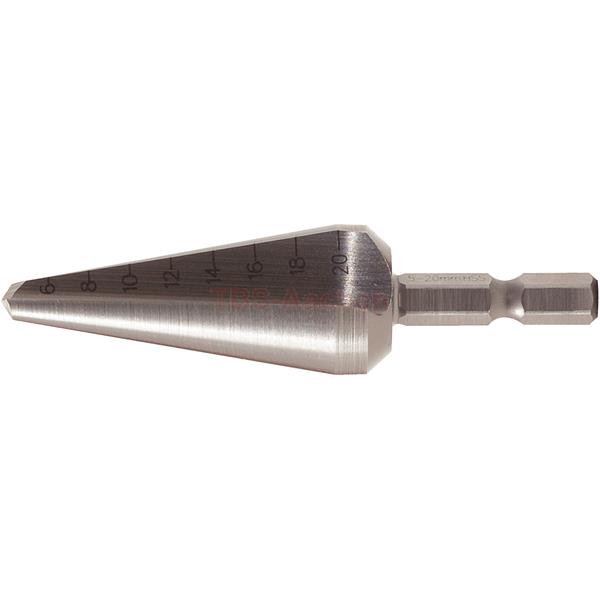KS-Tools 336.0031 HSS Blechschälbohrer-Bit,Ø 5-22m 