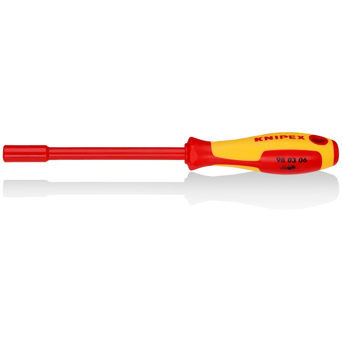 Knipex 98 03 06 Steckschlüssel mit Griff 6 mm 
