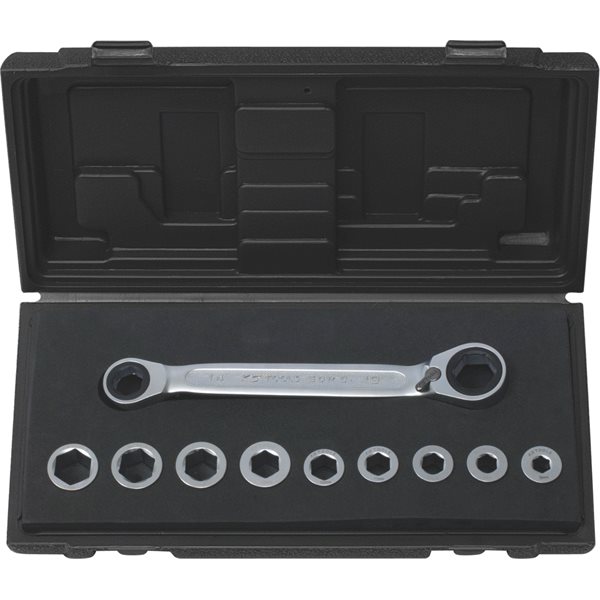 KS-Tools 503.4645 GEAR+Doppelringschlüssel-Satz,r/ 