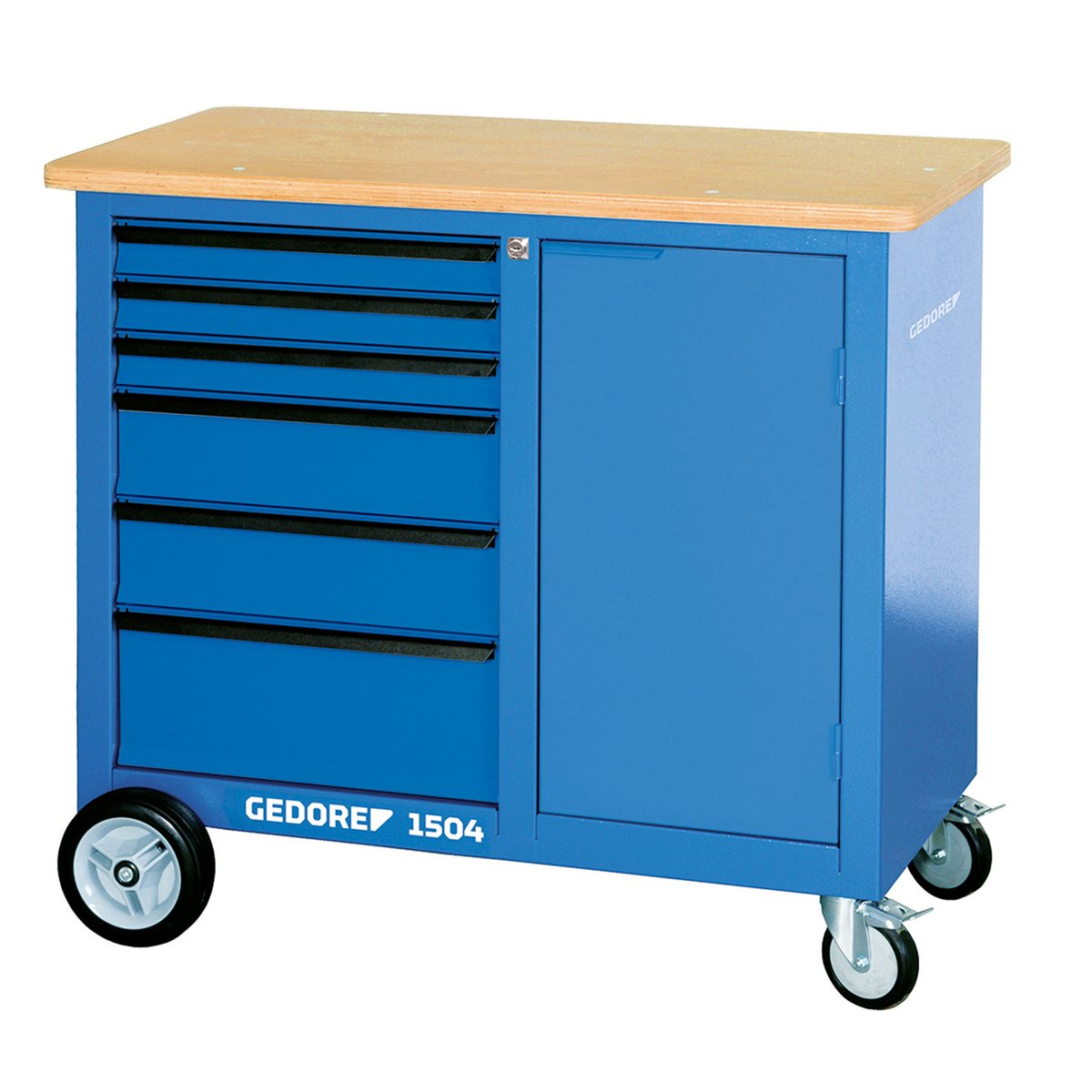 Gedore 1504 0321 Mobile workbench with 6 drawers 