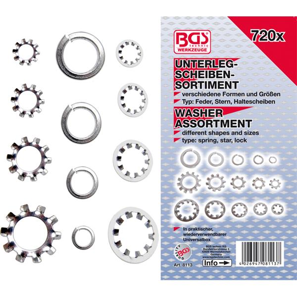 BGS 8113 Washer Assortment, 720 pcs. 