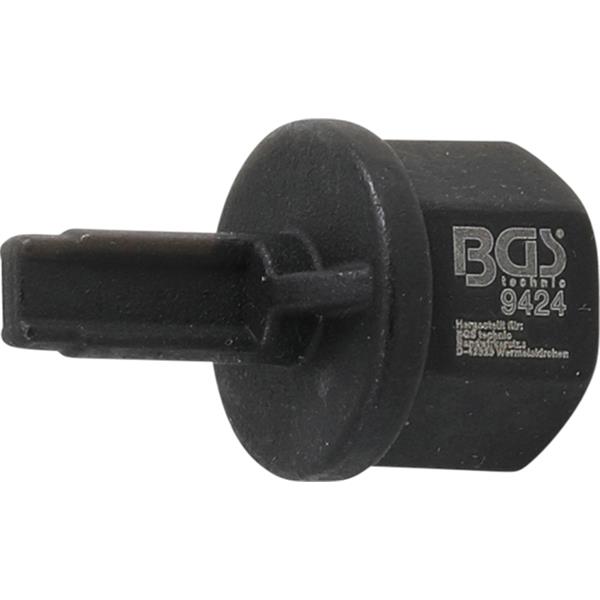 BGS 9424 Oil Drain Plug Special Profile Bit Socket , 10 mm (3/8") Drive, for VAG