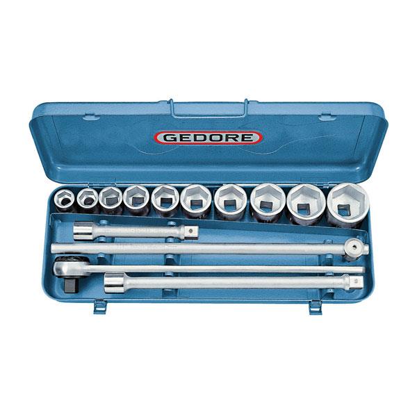 Gedore 32 EMU-2 Socket set 3/4" 14 pcs hex 22-50 m m