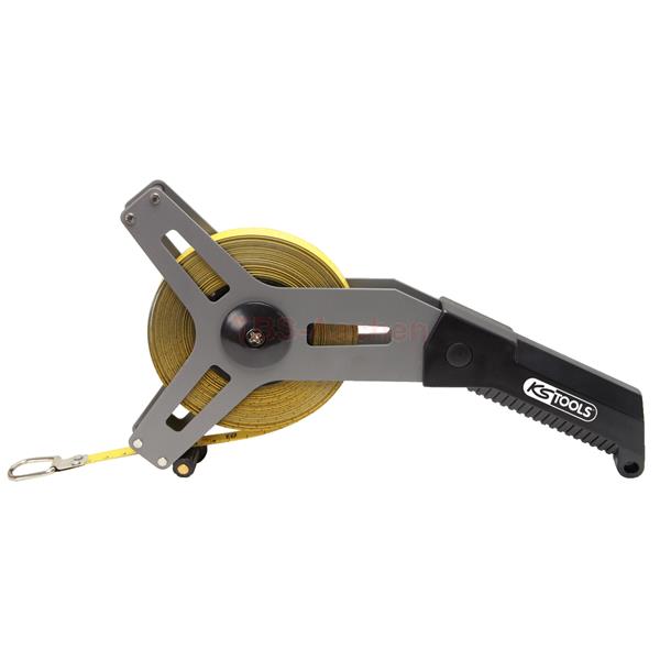 KS-Tools 300.0051 Frame tape measure with yellow s teel tape, 50m