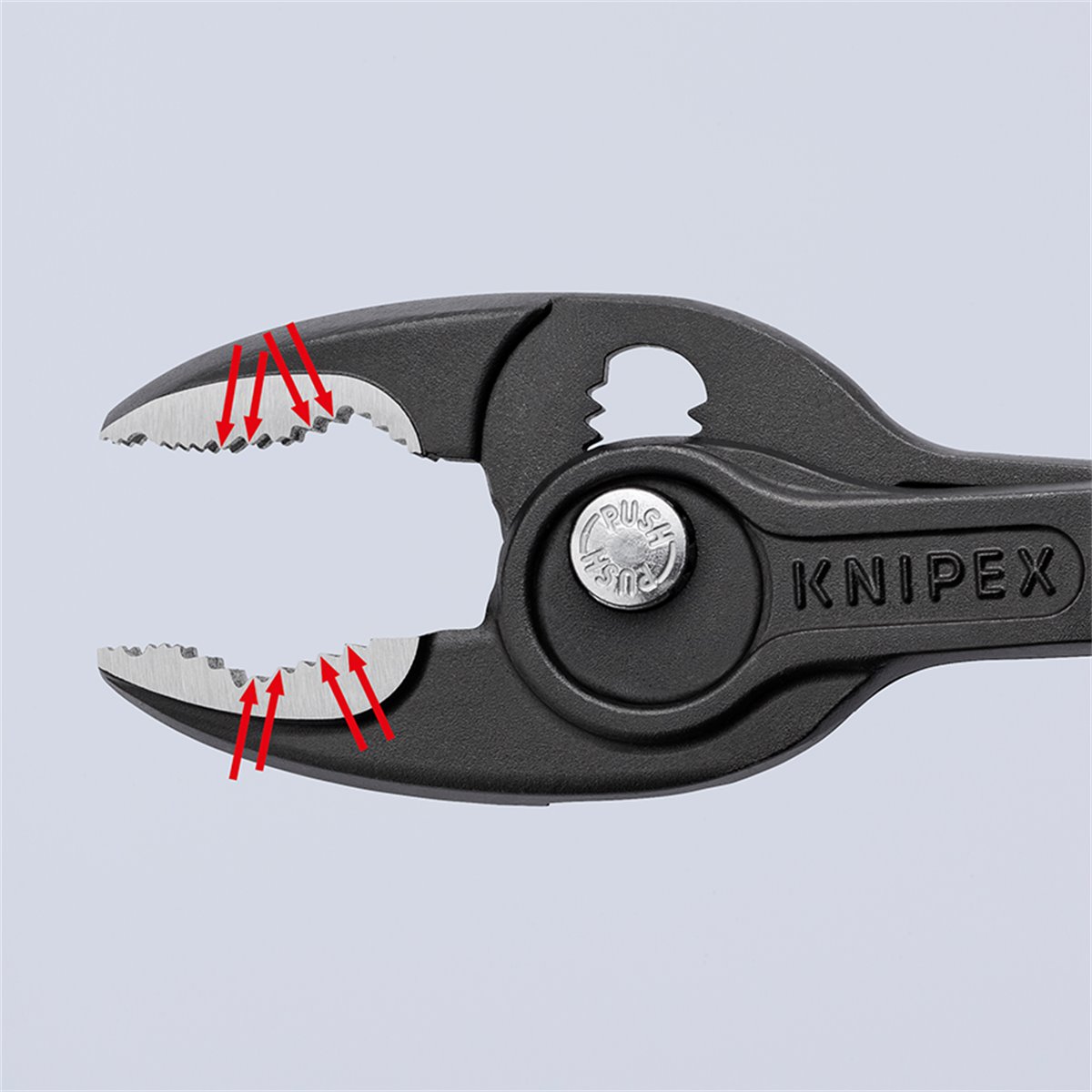 Knipex 82 02 200 TwinGrip Frontgreifzange 200 mm Mehrkomponenten-Griff