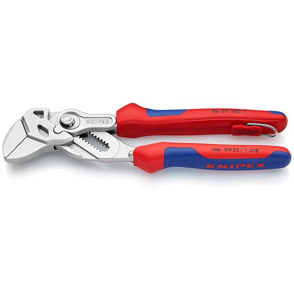 Knipex 86 05 180 T BK Zangenschlüssel m Befestigun gsöse