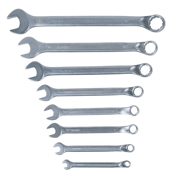 KS-Tools 517.0090 CLASSIC Ringmaulschlüssel-Satz, 8-tlg. gekröpft, 8-22mm