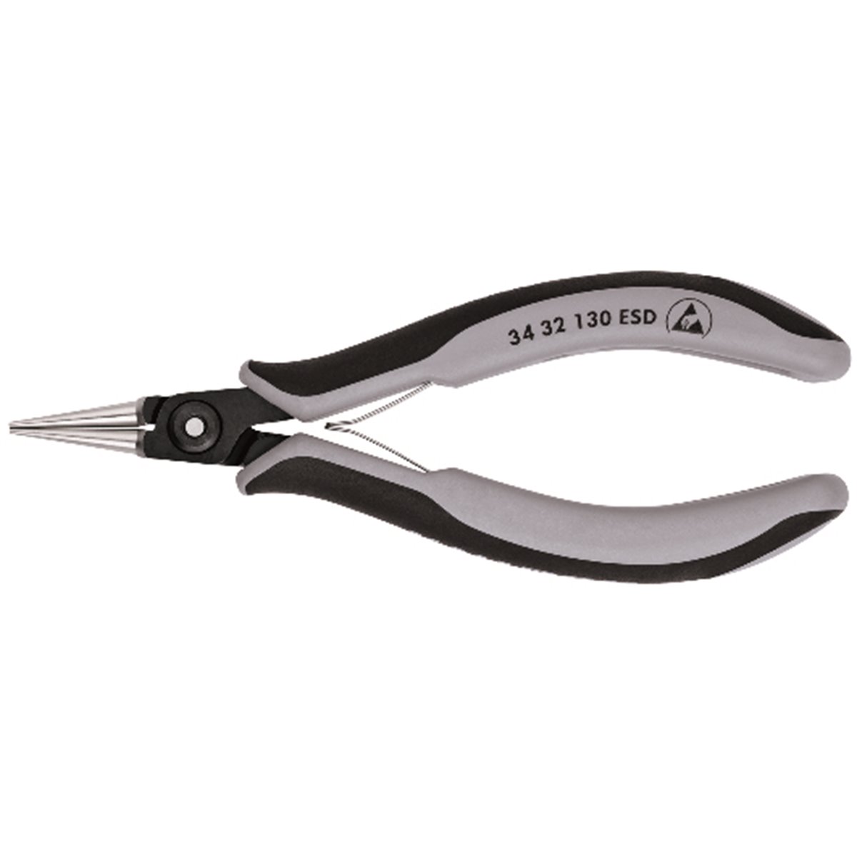 Knipex 34 32 130 ESD Precision Electronics Gripping Pliers ESD burnished 135 mm