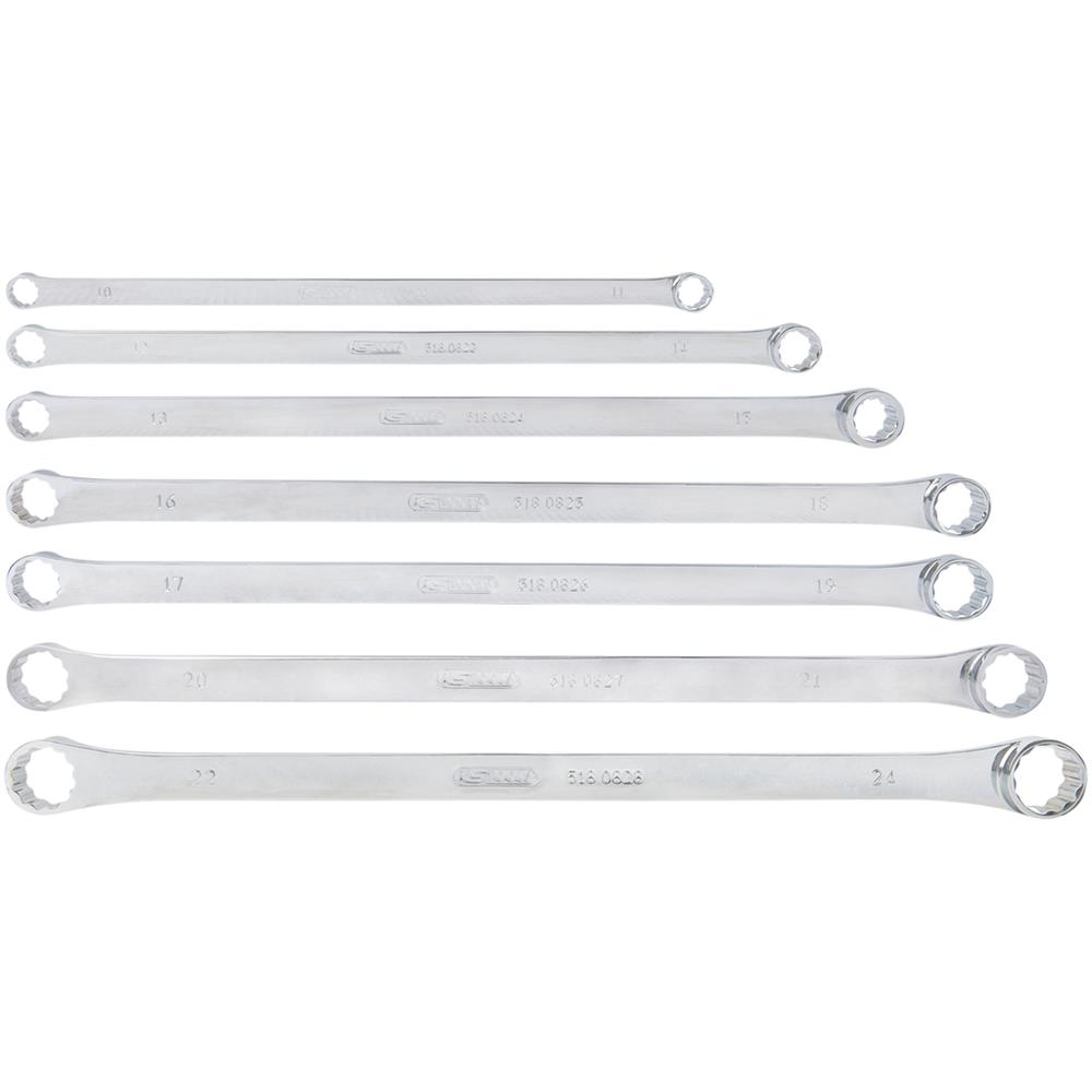 KS-Tools 518.0830 CHROMEplus Doppel-Ringschlüssel- Satz, XL, 7-tlg.