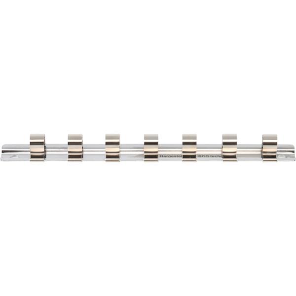 BGS 2317 Socket Rail with 7 Clips, 10 mm (3/8") 