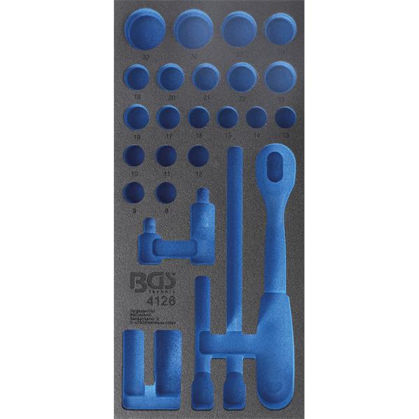 BGS 4126-1 Werkstattwageneinlage 1/3, leer, für Ar t. 4126