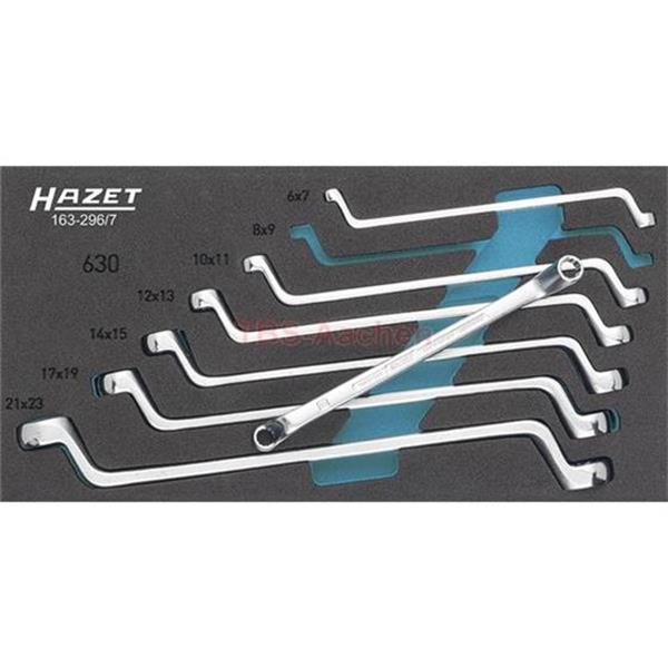 Hazet 163-296/7 Double Box-end Wrench set, 7 piece 