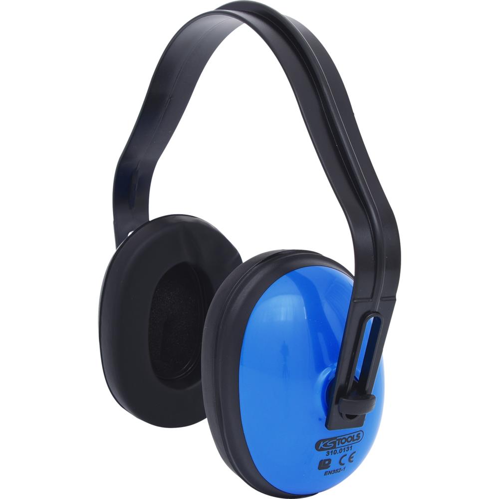 KS-Tools 310.0131 Padded ear defenders with headba nd - blue