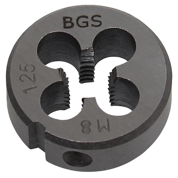 BGS 1900-M8X1.25-S Threading Die, M8 x 1.25 x 25 m m