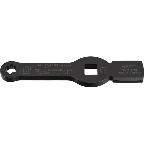 Hazet 2872SZ-24 Commercial vehicle box-end wrench (12-point) with 2 striking faces